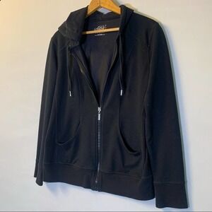 5/ $25 Style & Co Sport Black Zip up athletic hoodie S